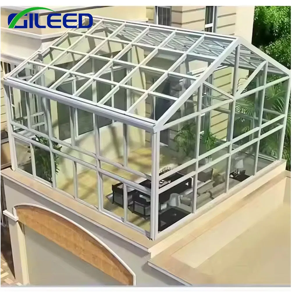 Elegant Aluminum Framed Glass Roof Sunroom for All Seasons