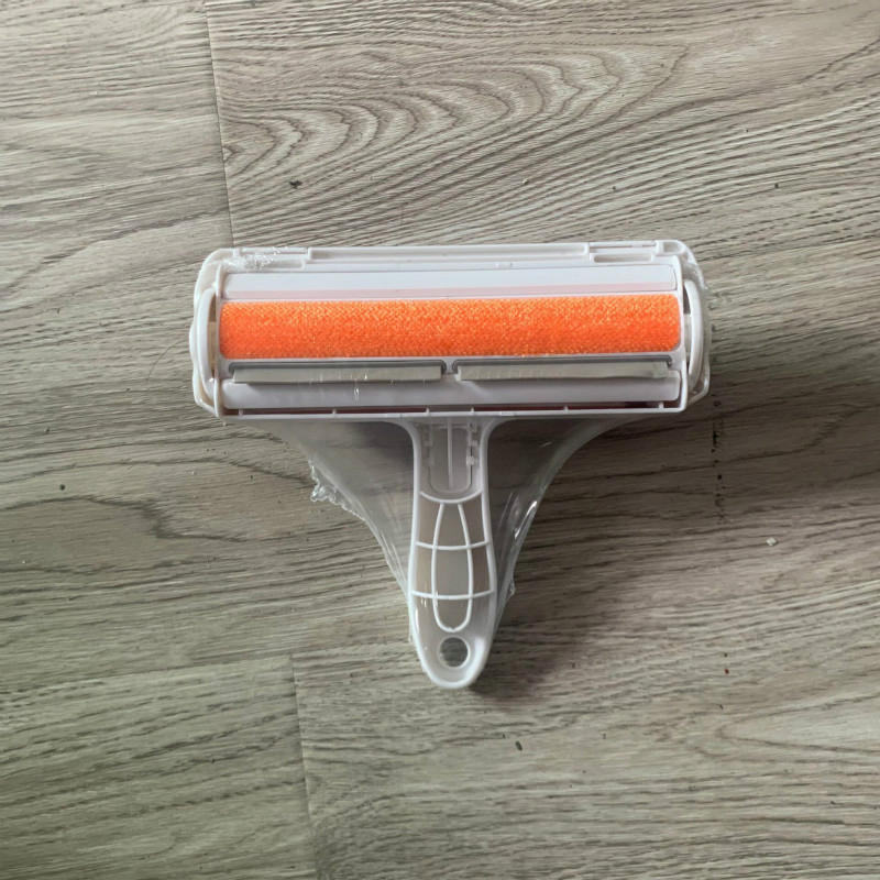 Custom Logo Reusable Dog Cat for Pet Hair Remover Brush Lint Roller Self-Cleaning Pets Cleaner Brush Made of Durable Plastic