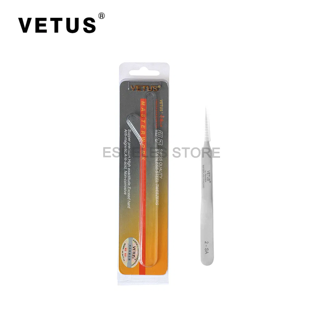 2-SA Tweezers Application Tools Accessories Vetus SA Precision Eyelash Extensions Tweezers