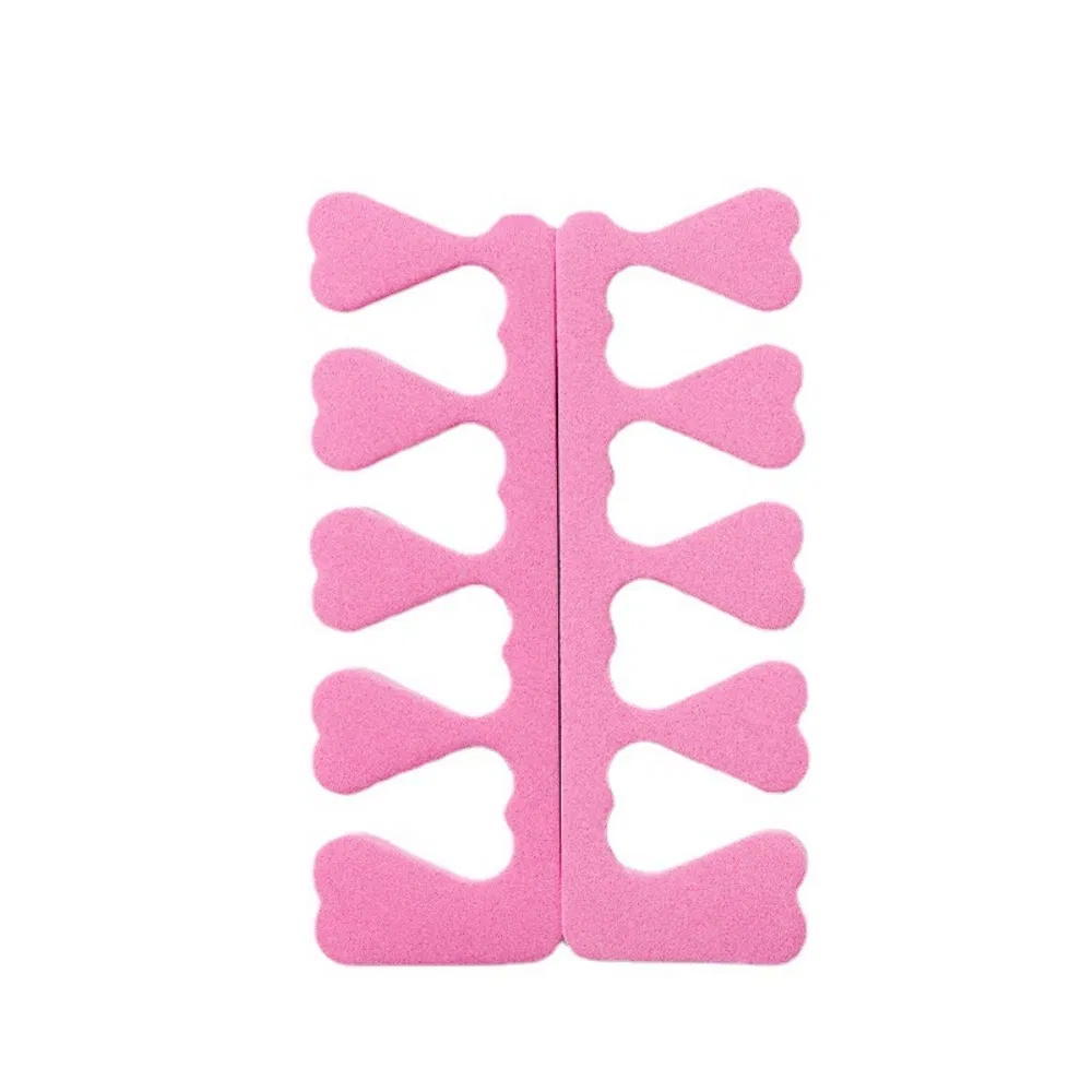 Hot Selling Pink Heart Shaped EVA Sponge Hands Feet Universal Finger Divider