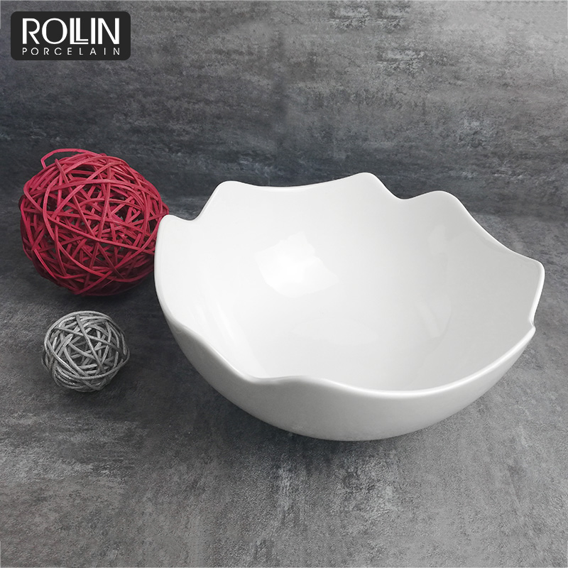 Wholesale Porcelain Salad Bowl Vegetable Bowl Factory Supply