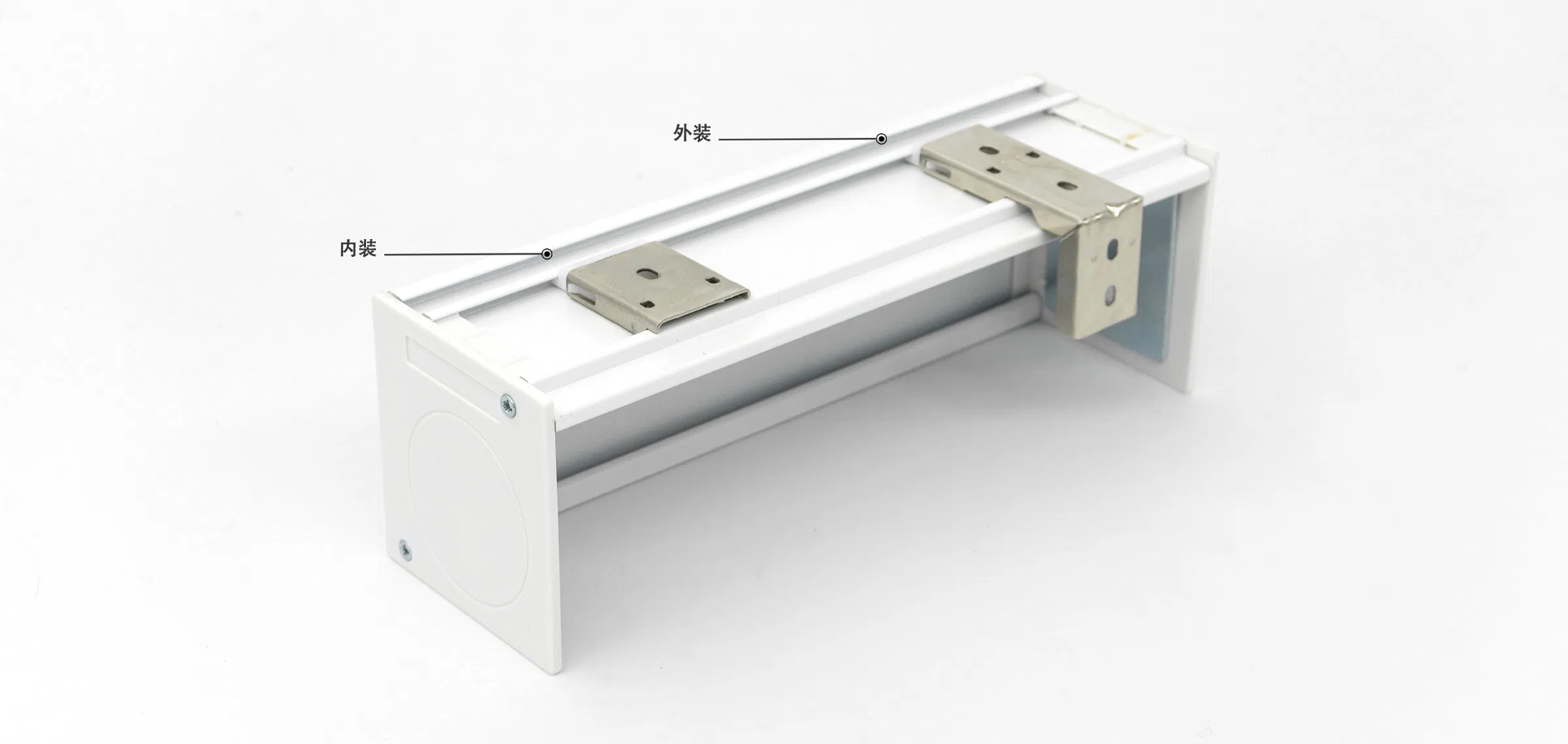 Factory Wholesale Roller Blind Thick Top Cover Aluminum Cassette for Zebra Roller Shades Cover