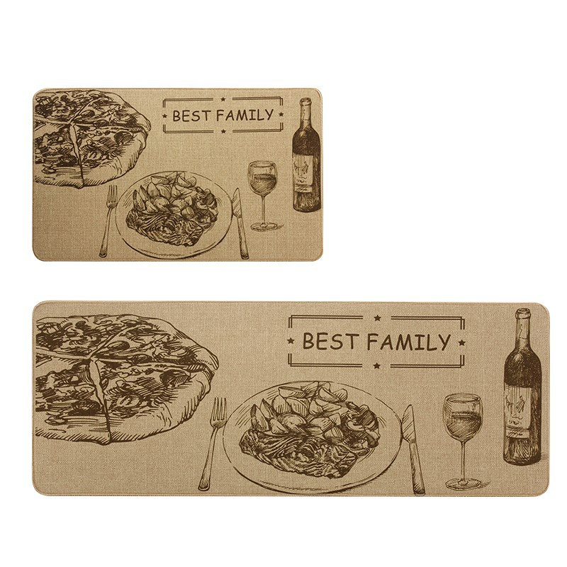 Wholesale Soft and Eco-Friendly Kitchen Floor Mat Rubber Carpet Modern Home Door Mat