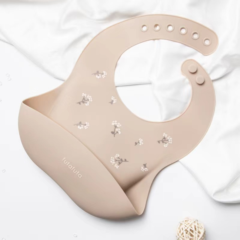 Baby Weaning Feeding Silicone Bib