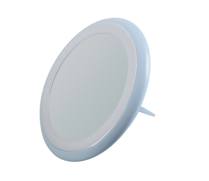 Travel Makeup Mirror Compact Mirror Sets with Lights Dimmable LED Esg10554