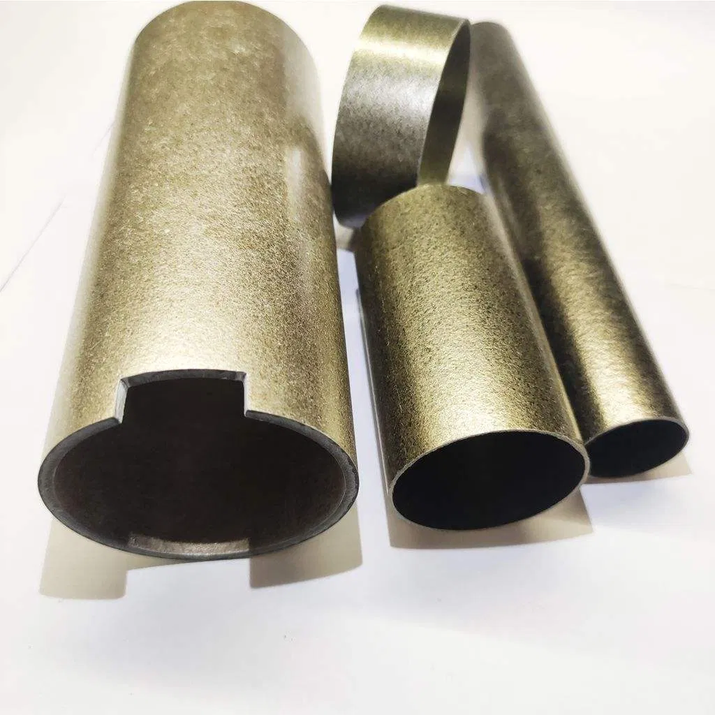 Rigid Mica Golden Tube Waterproof Fire Resistant Insulation Material for Lamp Shades Silve Mica Tube