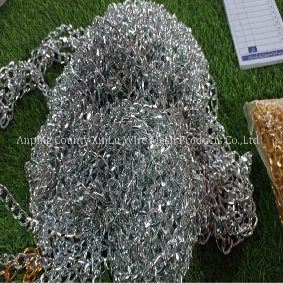 Широкая плоская цепь 9.5 мм для ручек сумок