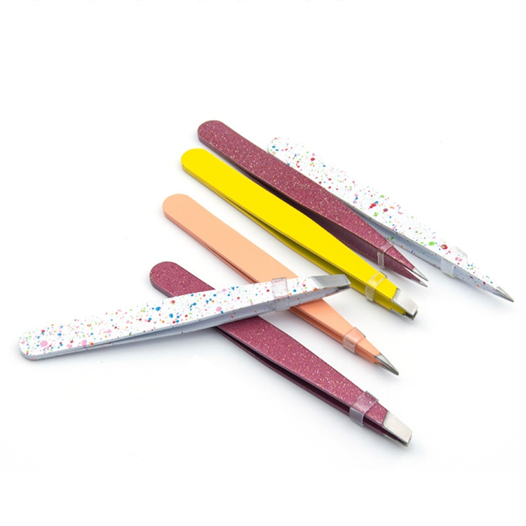 Stainless Steel Eyebrow Tweezers Eyelash Extension Set