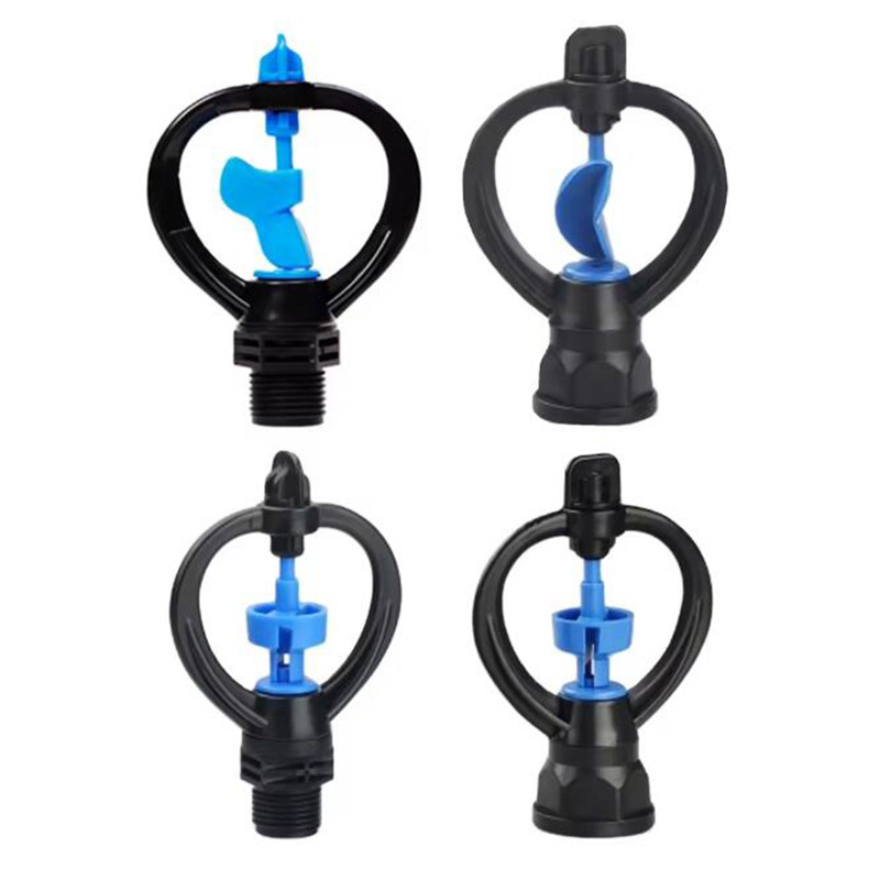 4 '6' 360 Degrees Disc Rocker Sprinkler Garden Sprinkler Agricultural Lawn Hose Sprinkler Rotary Irrigation Spray