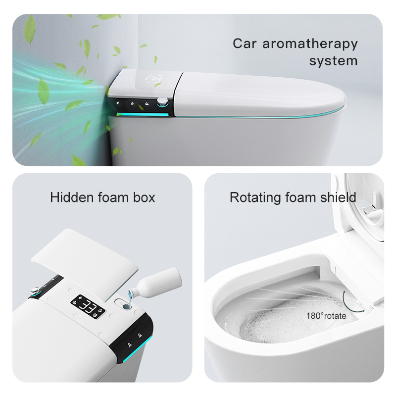 America One Piece Nozzle Self Cleaning Intelligence Smart Toilets Ceramic Automatic