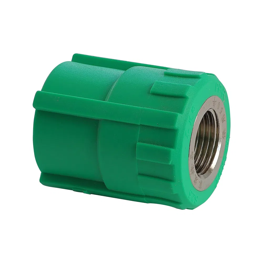 PPR Pipe Fitting Female Thread Union Coupling Polypropylene Plastic Tube Fitting with Brass