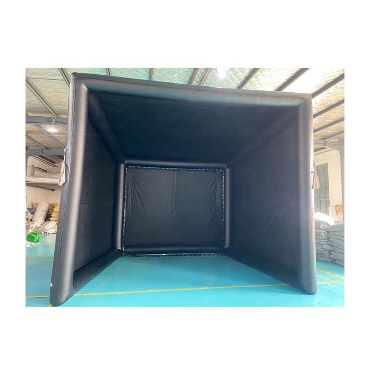 Factory Customized Commercial Grade PVC Inflatable Golf Simulator Enclosure Indoor Golf Simulator Impact Screen Enclosure