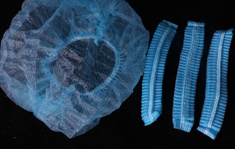 Nonwoven Bouffant Caps Hair Net for Hospital Salon SPA Catering and Dust-Free Workspace (Blue)