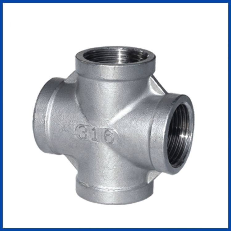 150lb Stainless Steel Fittings Cross 3/8" in Type of En10241