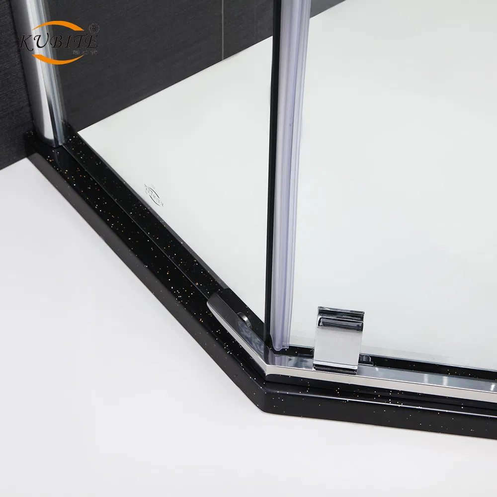 New Trend Modular Bathroom Hinged 8mm Tempered Glass Diamond Walk in Shower Room