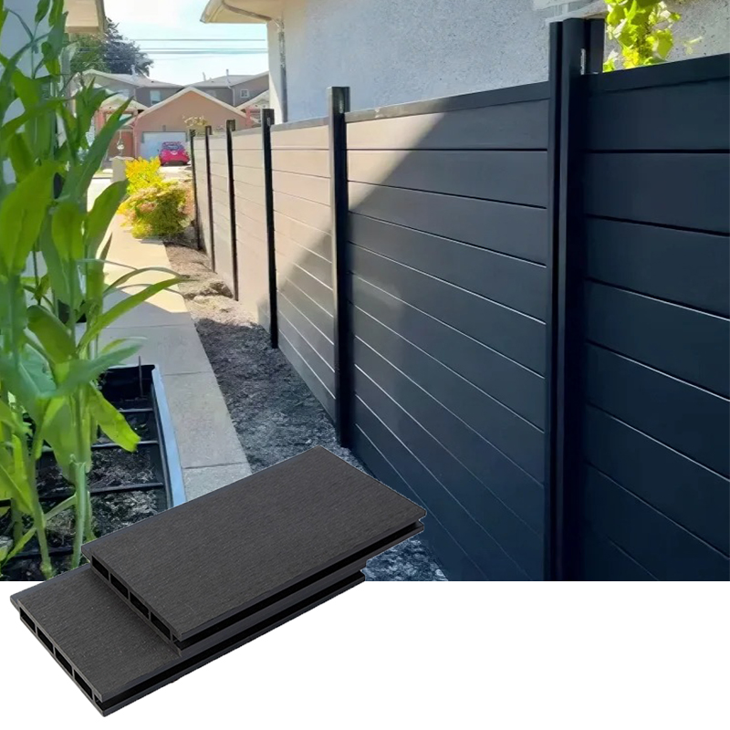 Popular Durable Eco-Friendly Easy Install WPC Panel Exterior Fence for Garden