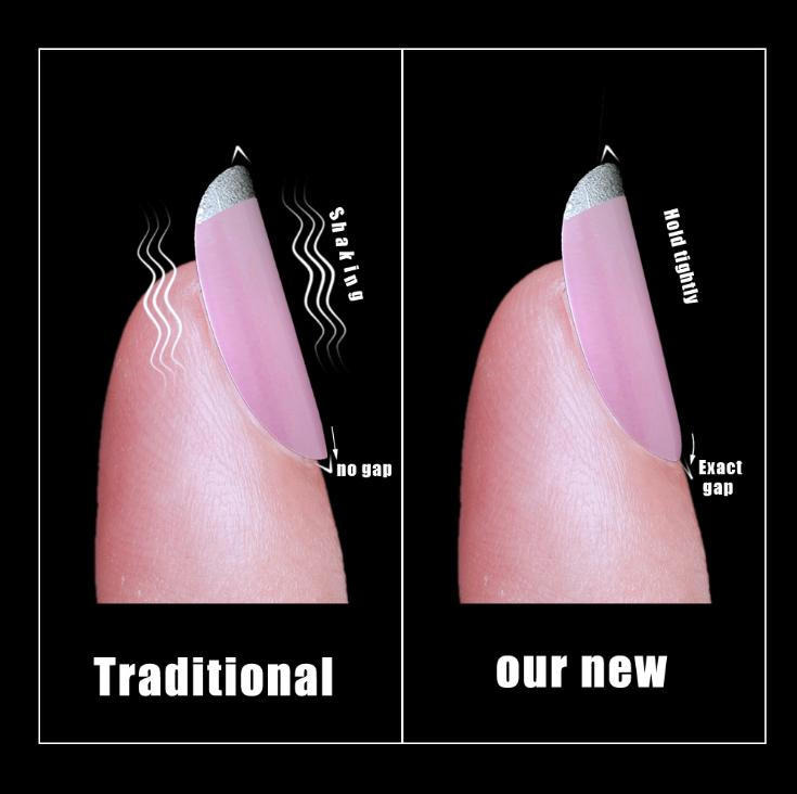 30 Pieces of Nail Art Full Sticker Nail Art Jelly Glue Color Box Without Trace Fake Nails