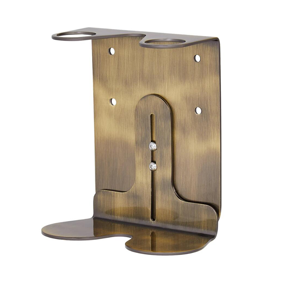 Wall Mount Stainless Steel Rustproof Shower Soap Dispenser Holder with Adjustable Tray for Refillable Bottles