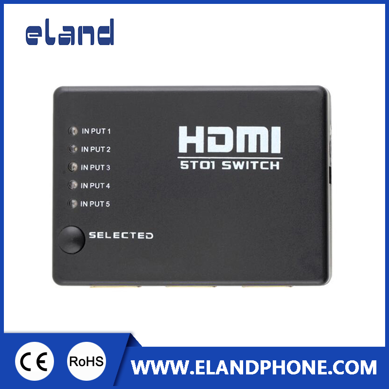 HDMI-коммутатор 5x1, 1080P, с пультом