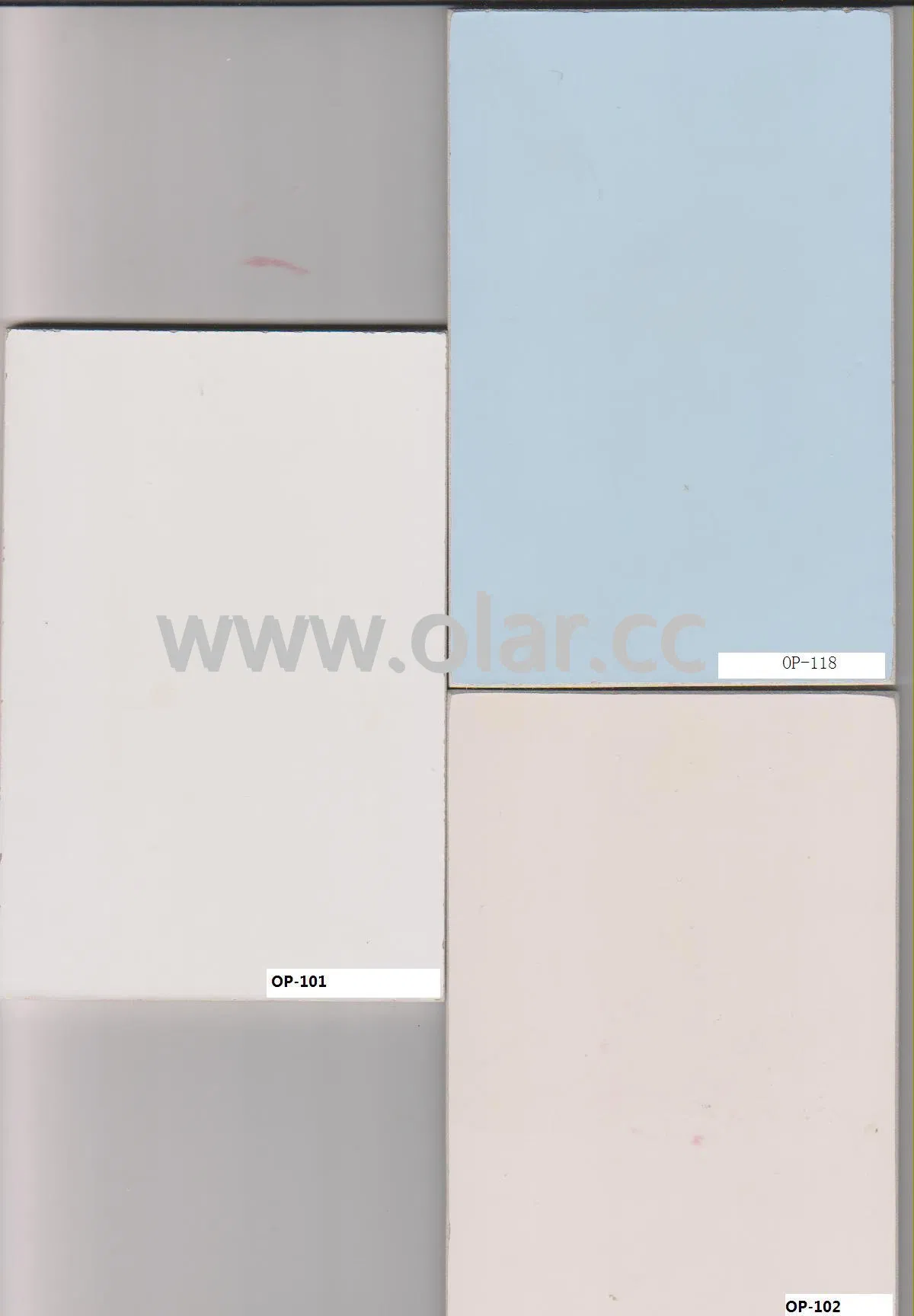 UV Coating Pure Color Pattern Interior Decorating Fiber Cement Board