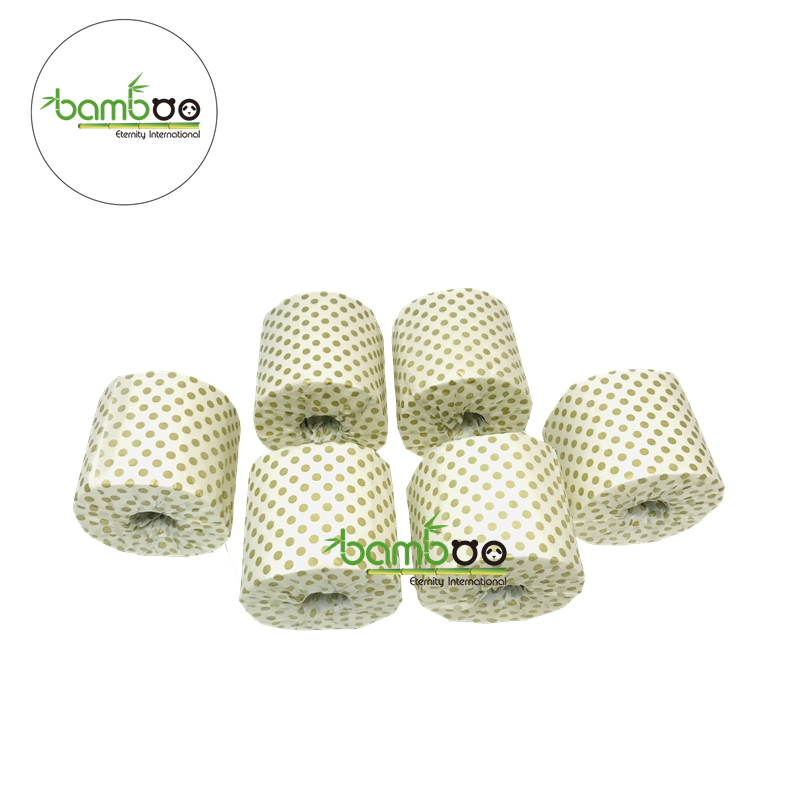 Bamboo Pulp White/Unbleached Customized Ecf Bleached Bamboo Toilet Paper Roll