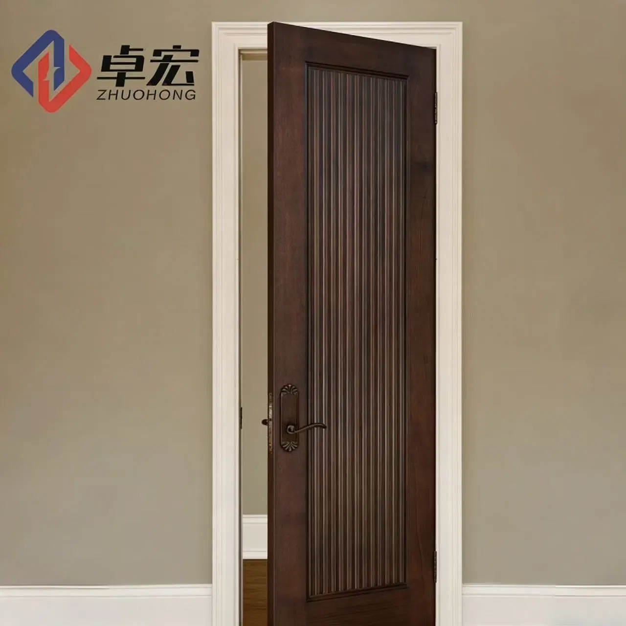 ISO9001 Certified Wooden Fire Door for Innovative Postmodern Projects