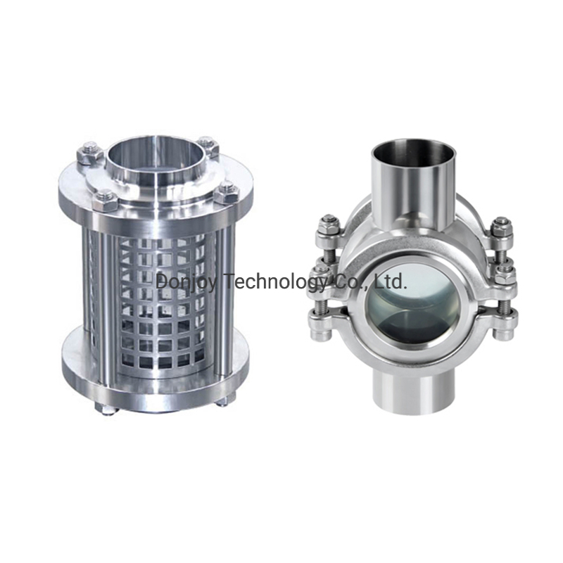 SS316L Sanitary Non-Retention Ball- Type Four Way Sight Glass