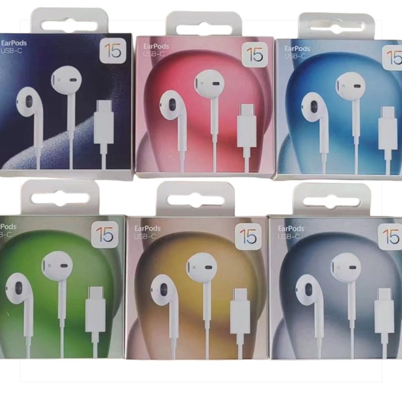 Проводные наушники-вкладыши Apple 15 для караоке и звонков