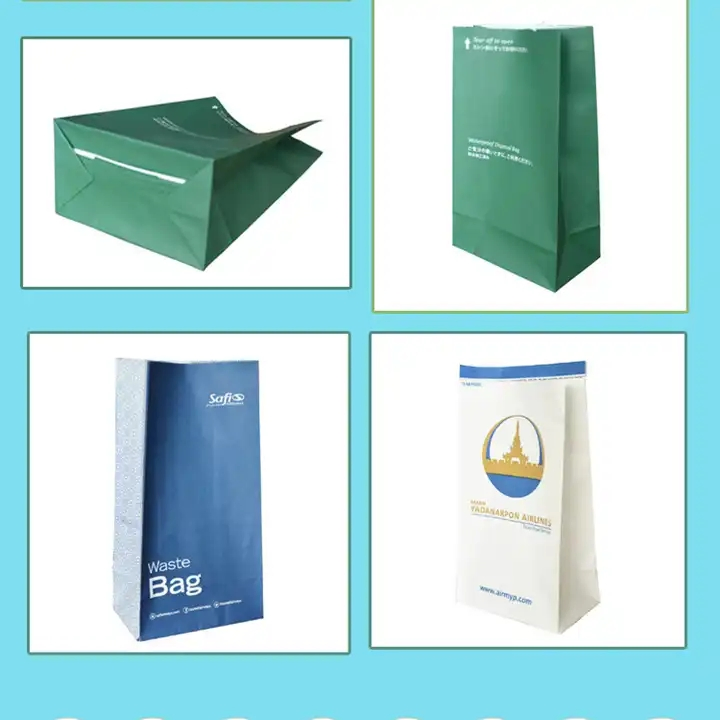 Custom Printed Logo Local Generic Pharmacy Medical Sickness Flat / Twisted Handles Carrier White Kraft Paper Bags for Medicine