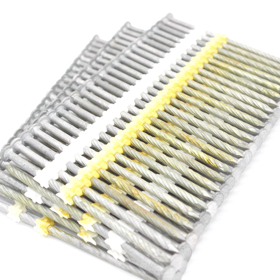 21 Degree Customized Specification Plastic Collated Framing Nail Strip Nail for Concrete and Roofing