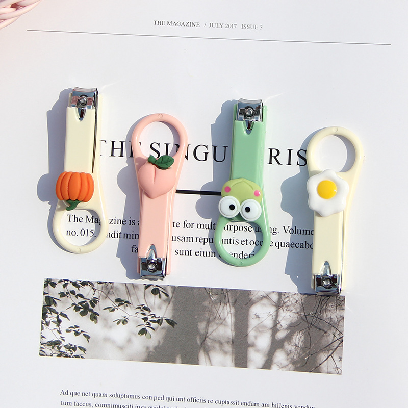 Portable Cartoon Anti-Splash Nail Clippers