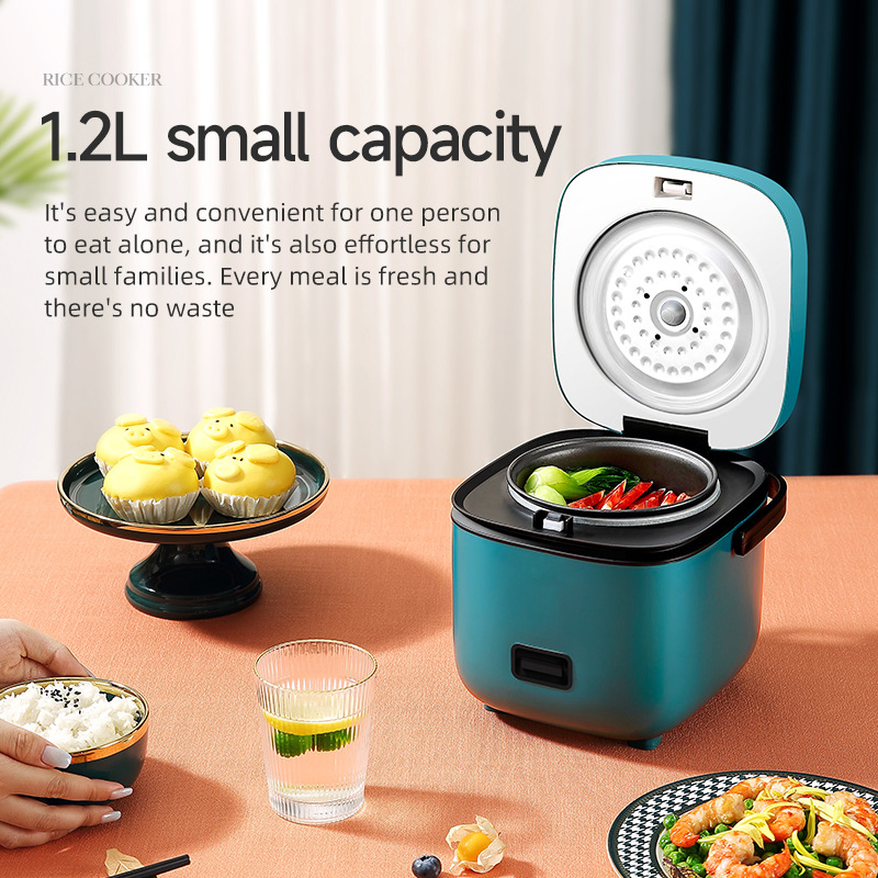 1.2L Exquisite Mini Smart Rice Cooker with Aluminum Alloy Non-Stick Inner Liner