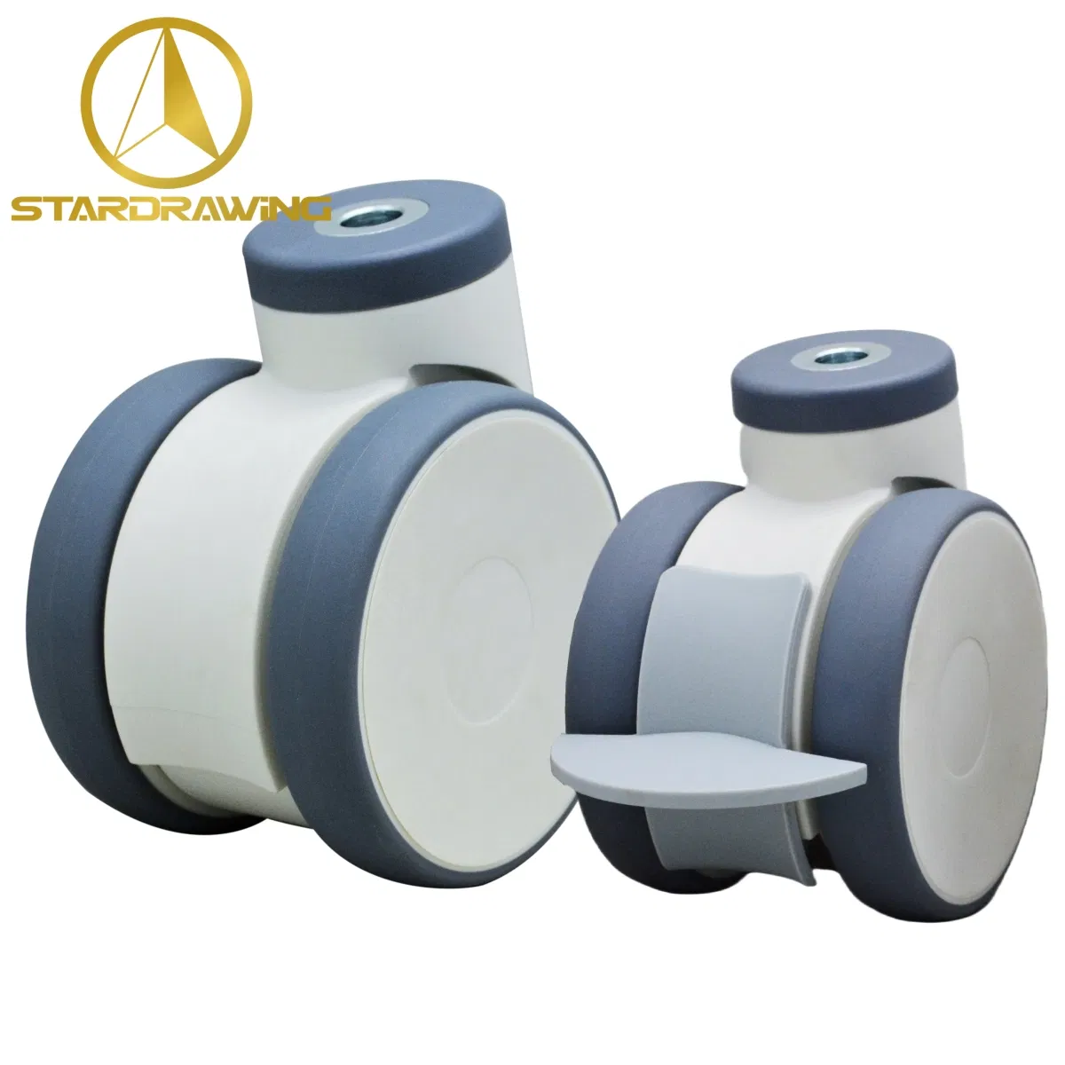 Stardrawing 2/2.5/3/4/5 Inch Medical Caster Wheels High Grade Hospital Casters