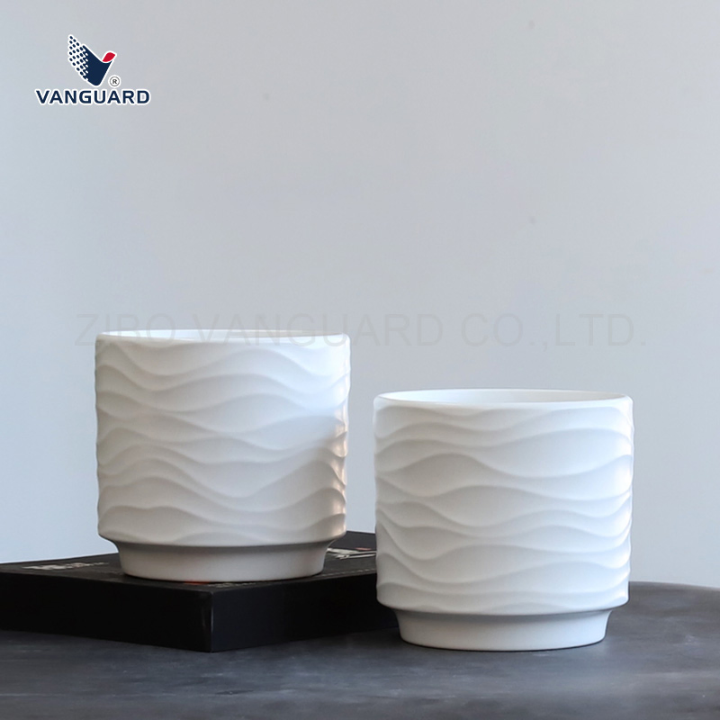 Wholesale Nursery Flower Pot White Small Ceramic Flower Pot