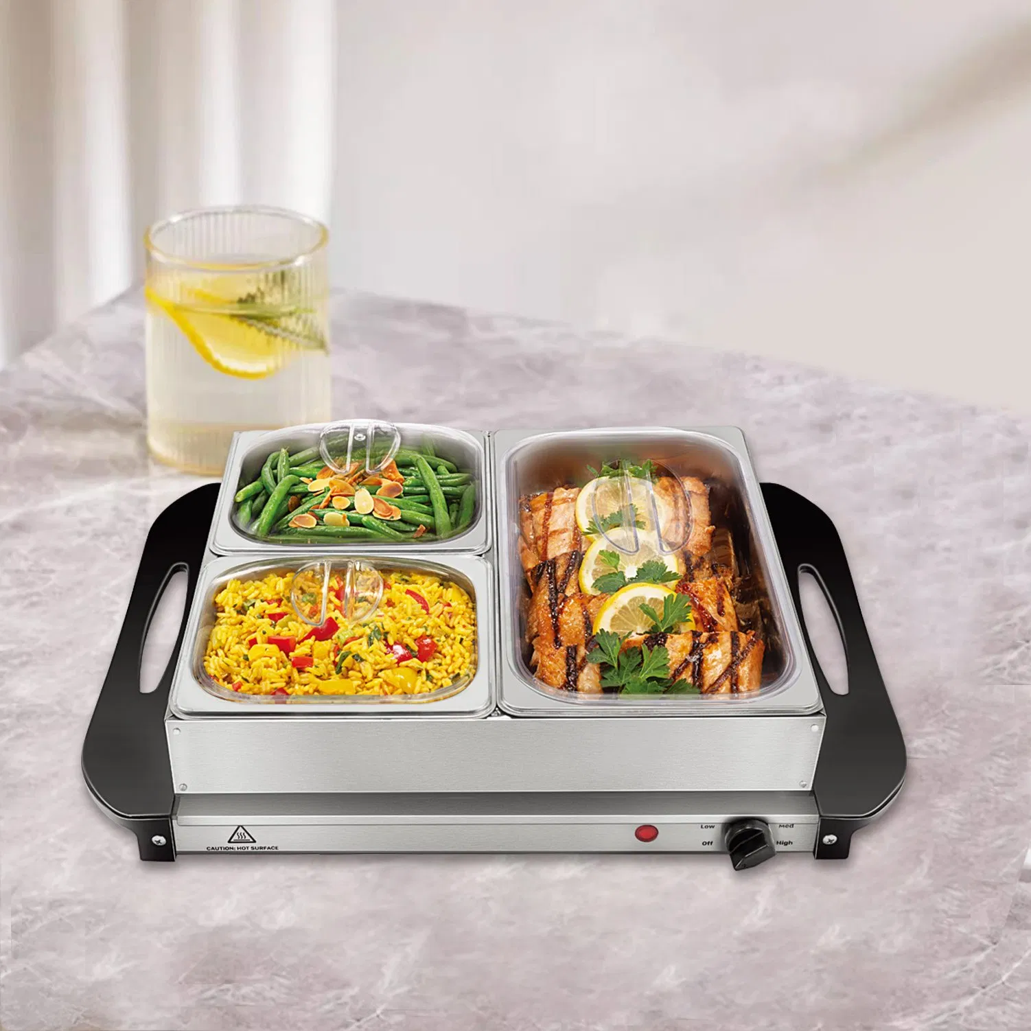 Wholesales Price Stainless Steel Buffet Stove Food Warmer Dining Pot for Hotel Restaurant Wedding Party