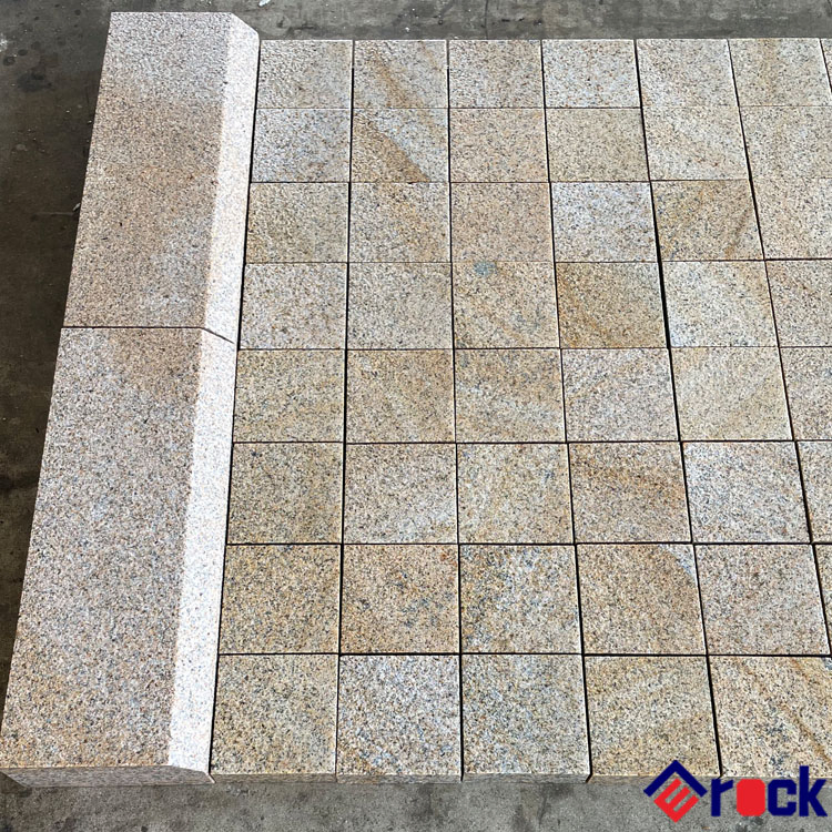 Factory Direct Cheap Cost Anti-Slip Finish G682 Yellow Beige Granite Paving Stone for Patios Pavers