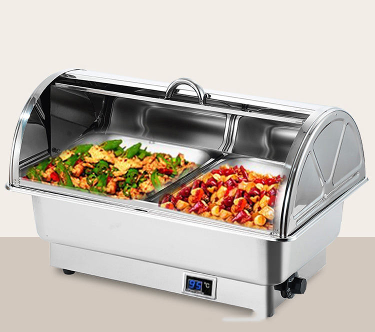 electric Stainless Steel Buffet Warmer for Restaurants Hotels Banquets Keep Food Hot Safely