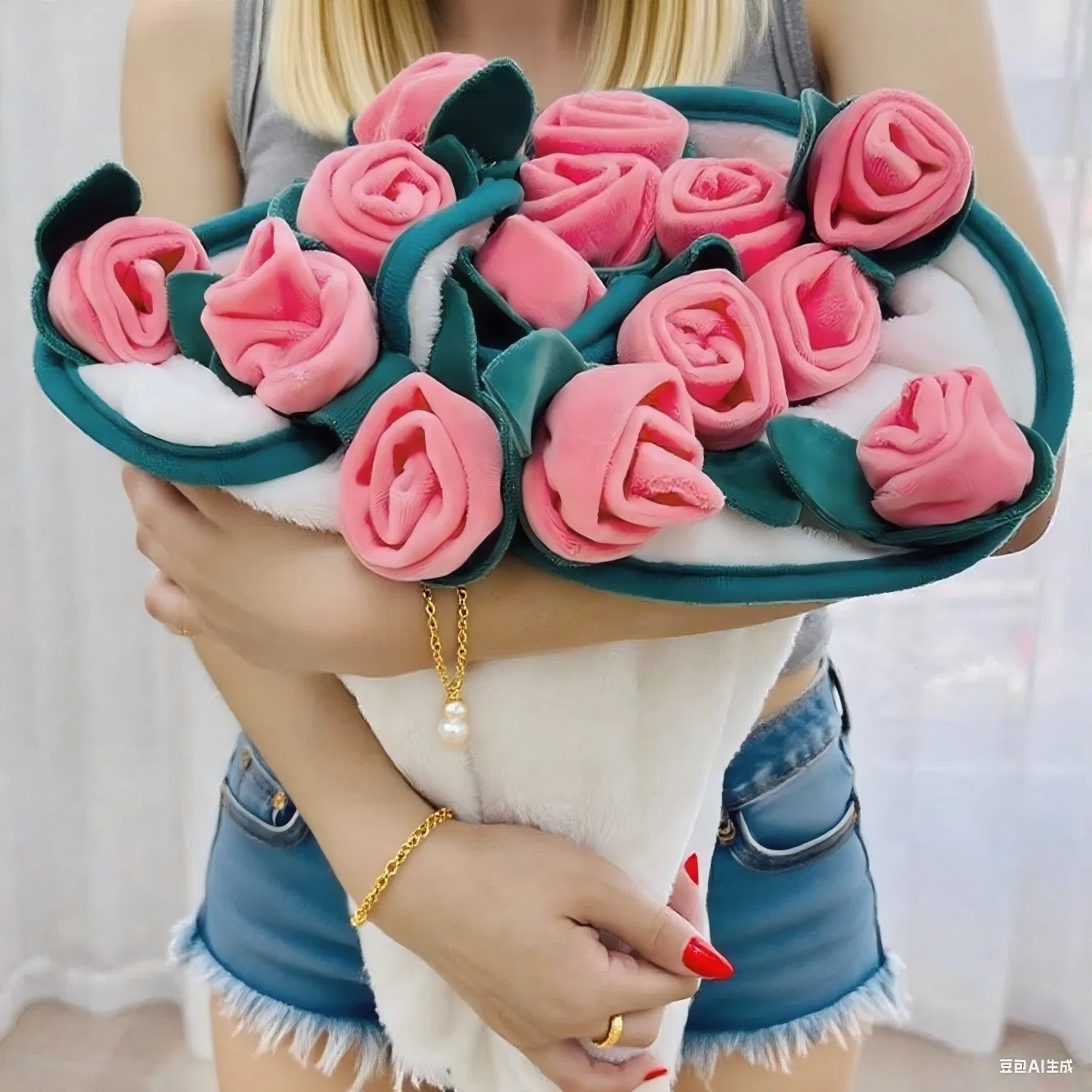 Super Soft Rose Bouquet Blanket with Sunflower Home Decor Stress Relief Nap Plush Blanket