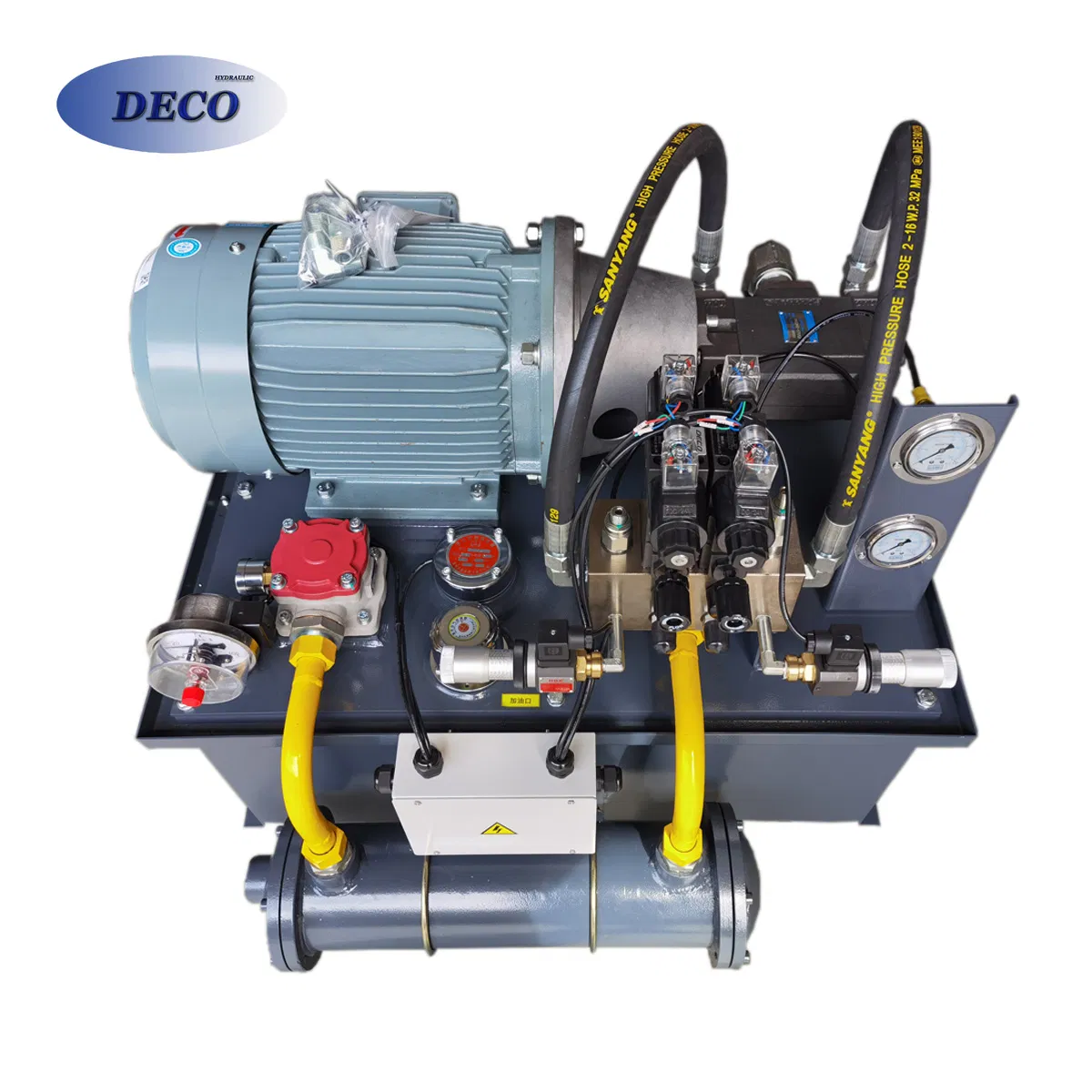 Long Duty Cycle Large Hydraulic System Pressure Station Pump Unit Power Pack with Water Cooler
