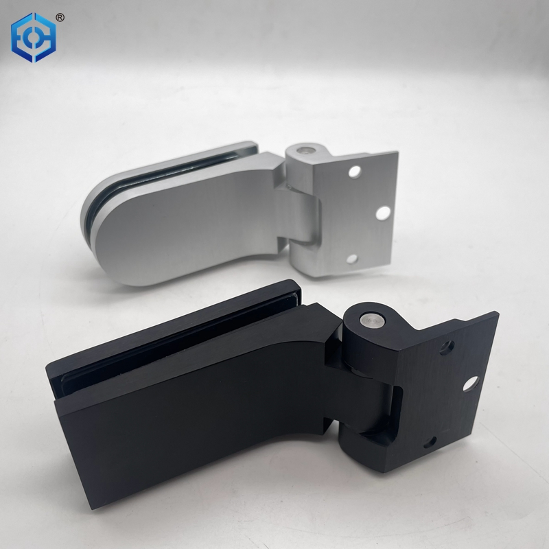 Silver Aluminum Glass to Wall Pivot Hinge for Interior Glass Door