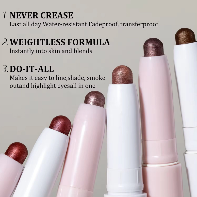 Ditong Pearlescent High Pigment Smooth Eyeshadow Stick Smudge Resistant Eyeshadow