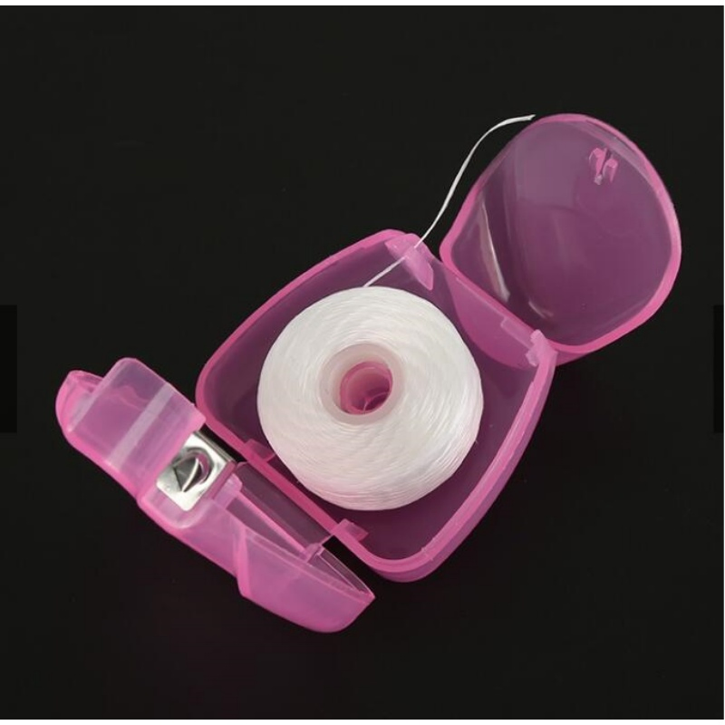 Low Price Tooth-Shaped Key Chain Dental Floss with Case
