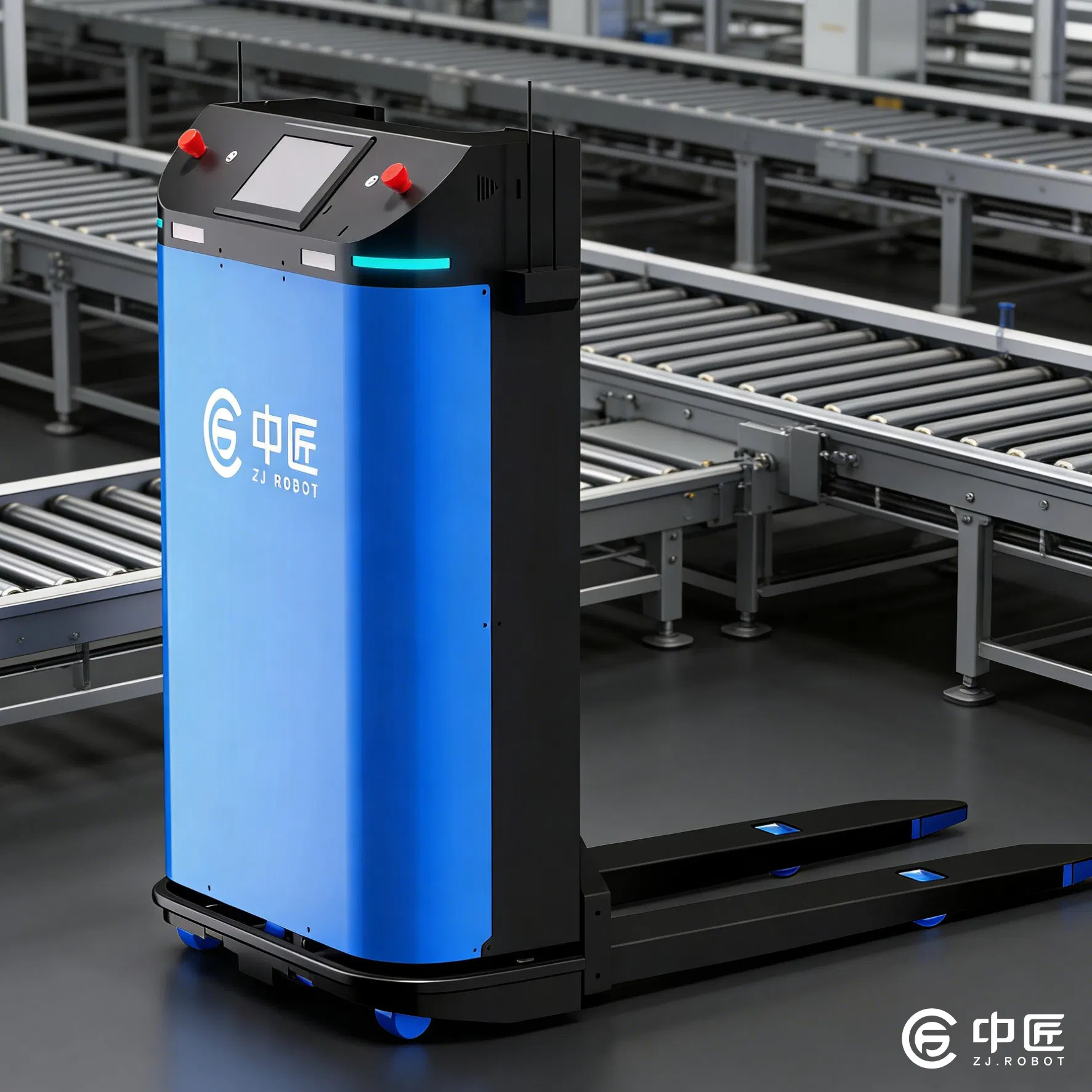 Unmanned Forklift Agv - Intelligent Robot for Customizable