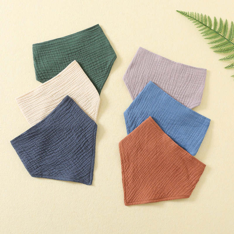 Wholesale Factory Direct Muslin Baby Bibs Soft Comfortable Drool Neck Bibs for Newborn Feeding Baby Clothes Accessory