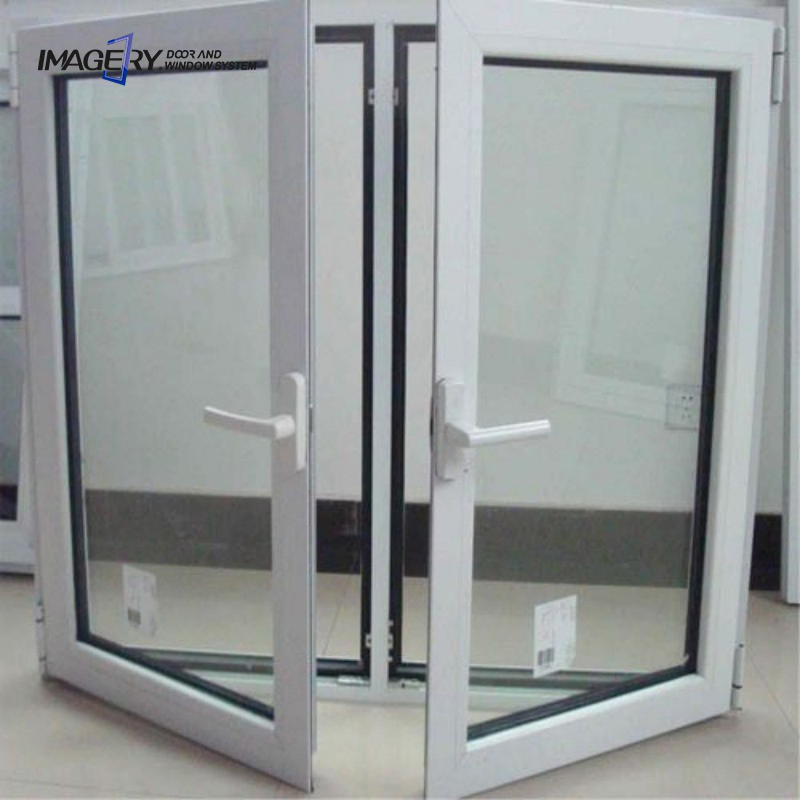 UPVC/PVC Casement Double Glazing White PVC Vinyl Window Windows with Low Price