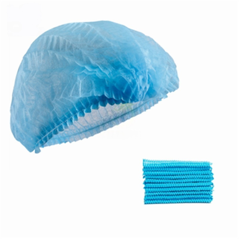 Protective Mob Cap Nonwoven Round Cap Disposable Mob Cap Doctor Cap Dental Bouffant Cap