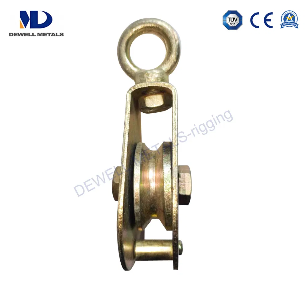Bronze Casting Pulley Double Sheave Rigid Eye