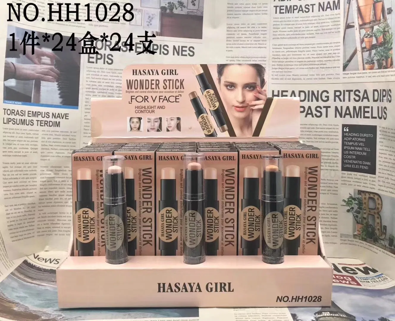 Face Contour Powder Double -Color Shadow Contour Contour Private Label Color Powder Rod Has Inventory