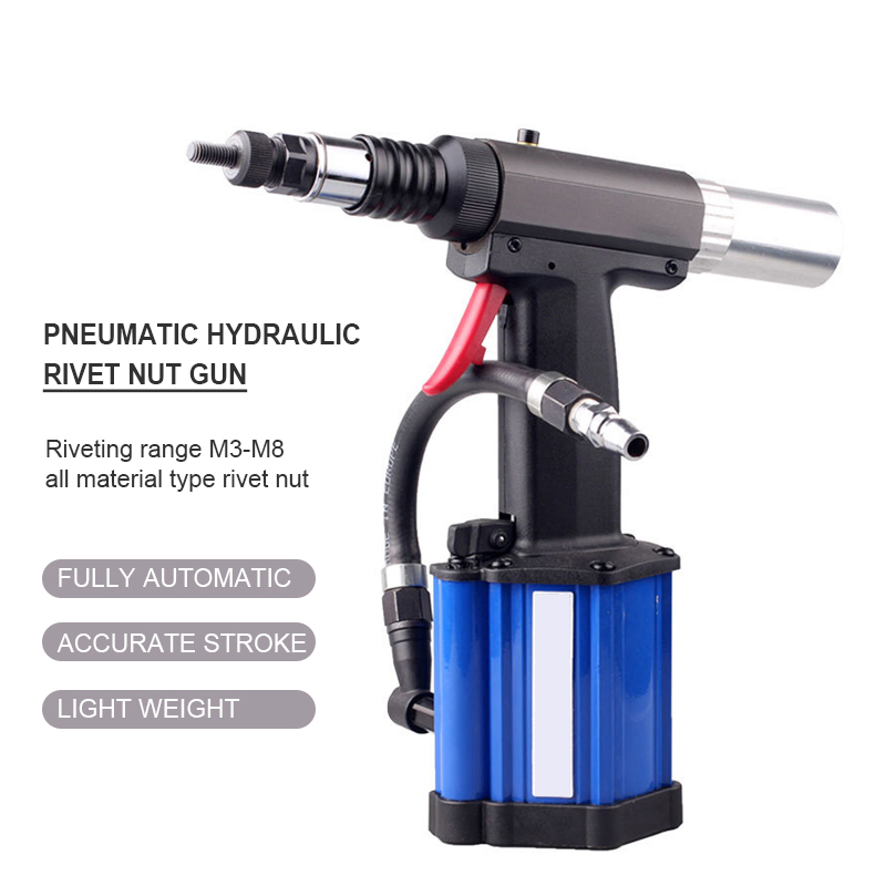 M2308 Industrial Grade Riveting Tools Fully Automatic Hydraulic Rivet Gun M3-M8 Pneumatic Rivet Nut Gun