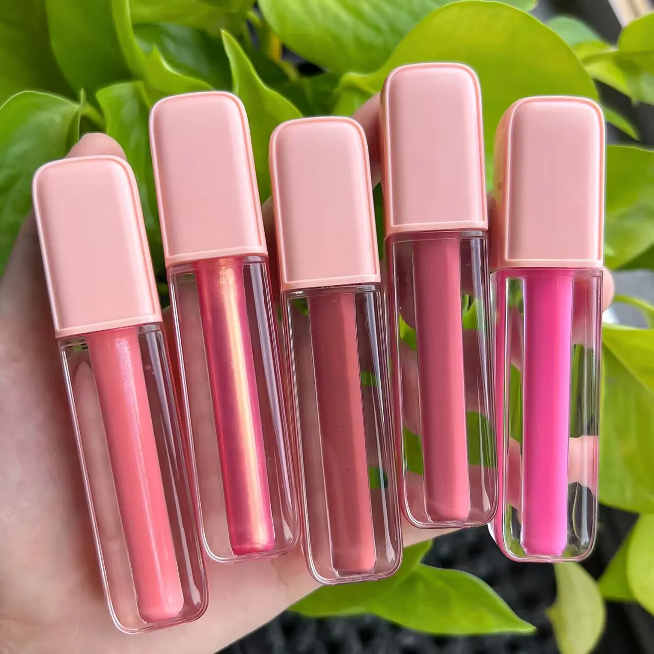 Cute Pink Lipgloss Tube Bulk Price 66 Colors Plumping Vegan Lip Gloss Moisture
